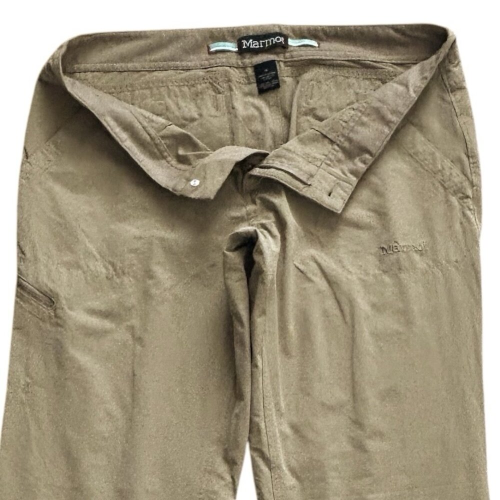 Marmot Pant Women 10 Brown Stretch Hiking Roll Up Outdoor Lightweight Trail Camp - Picture 3 of 12